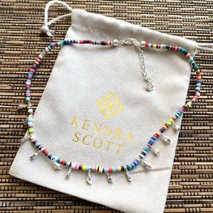 Kendra Scott Reece Silver Neutral Choker Necklace